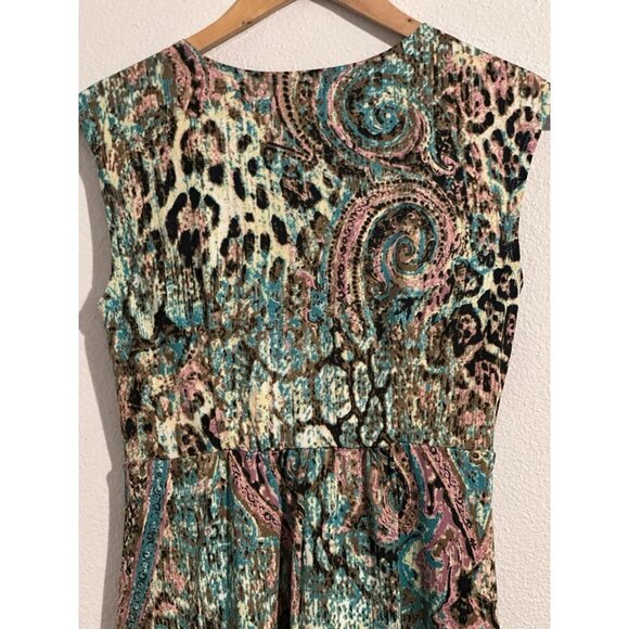 Jonathan Martin Women's Multi Color Pullover Empire Dress Size Small - Picture 5 of 7